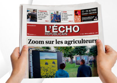 L’exposition en Une de l’Echo Républicain